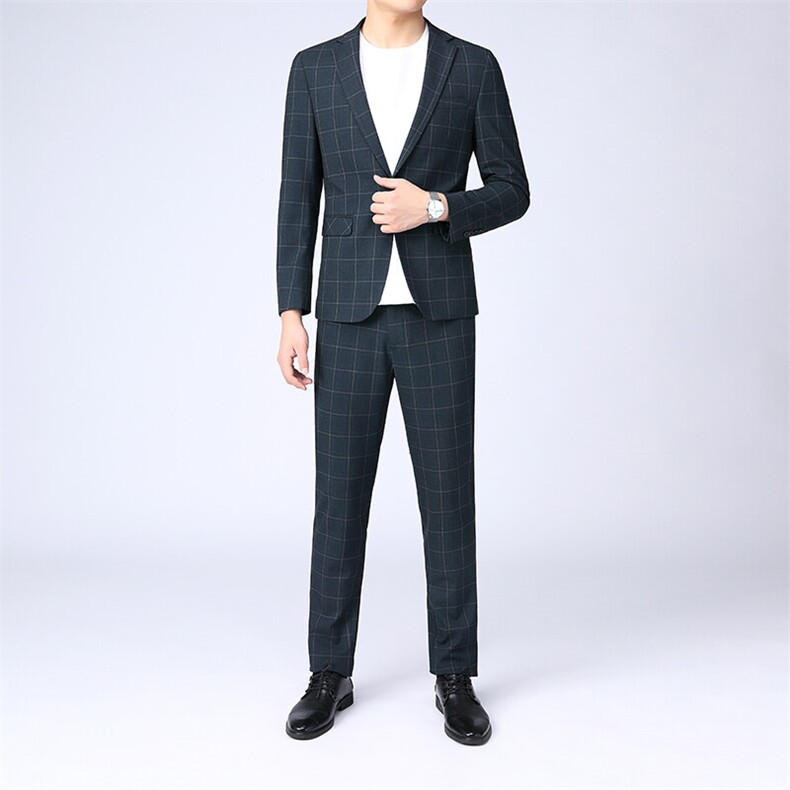 GDN5458四季款新款男士礼服西装修身商务休闲男装西服两件套装,男装西服套装,电商B360