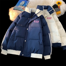 ！库存3W+！2025冬季新款男士棉衣立领撞色棉服MY216特P80，男装棉衣，电商B220
