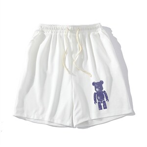 MK37242-P15 冰丝短裤男士大码宽松休闲五分裤男运动中裤图片