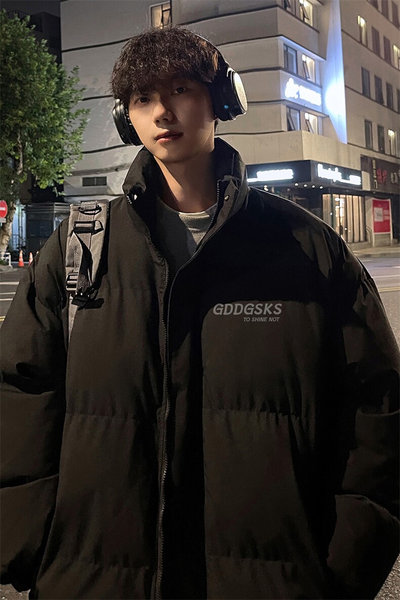 外景冬季港风加厚面包服男潮新款宽松保暖棉衣立领外套MF9369/P90,男装棉衣,电商B316