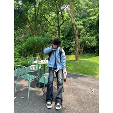 【有货】冰川蓝立领外套男高级感痞帅春秋工装夹克JK7703LL-特P65，男装夹克，星座1007（原301D）