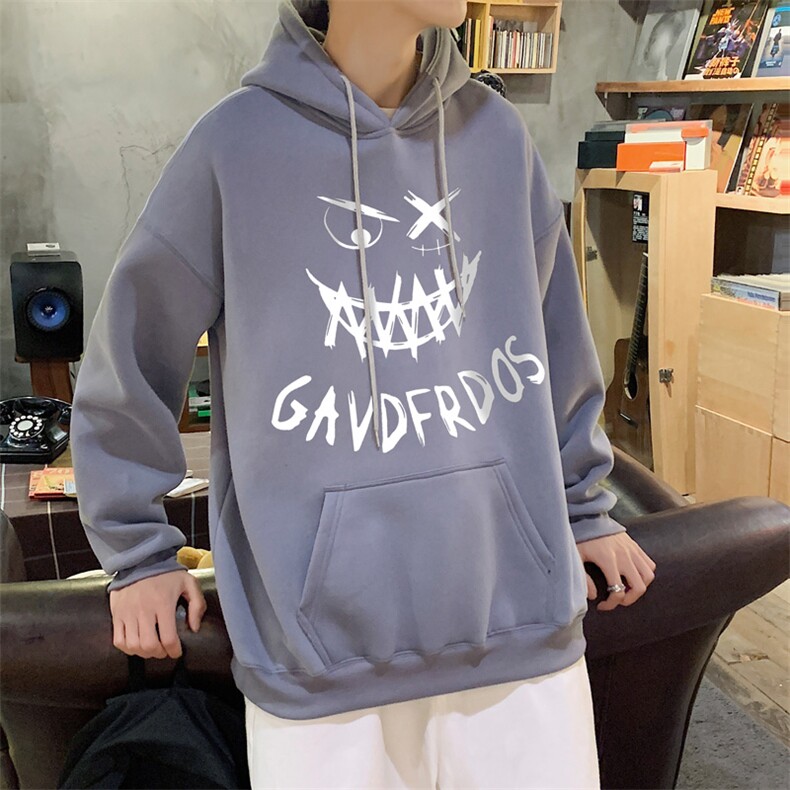 ！男士宽松潮流上衣男长袖连帽卫衣男LMWY284-P35加绒款-P43,男装卫衣,电商B371