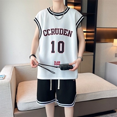 主推装坎肩背心夏季篮球学生无袖衣服五分短裤TZ6173-特35，男装牛仔裤，星座210-1