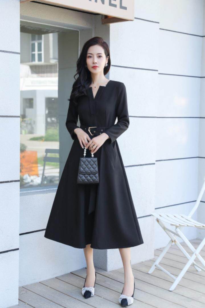 气质连衣裙，女装连衣裙，蓝芝衣秀