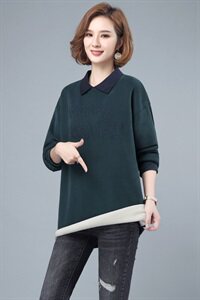 2020冬季新款假两件加绒刺绣卫衣加厚保暖潮流舒适外套图片