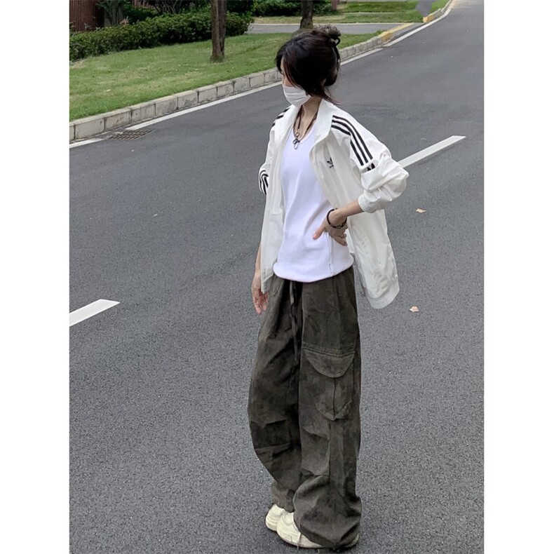 【网图有货】美式复古迷彩工装裤男女降落伞兵裤子MCK01LL-特P50图片