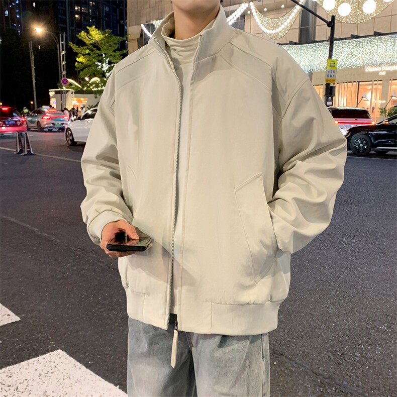 双拉链飞行夹克男美式立领外套春季新款户外冲锋衣潮JK02625-P73,男装夹克,星座308B-2