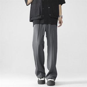 新款潮牌垂感抗皱休闲西裤宽松百搭显瘦休闲裤 X1960特批42,男装西裤,星座718