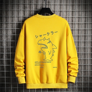 S6092-P35春季圆领卫衣男大码韩版宽松长袖外套男网格挂拍,束脚裤搭配什么发型图片