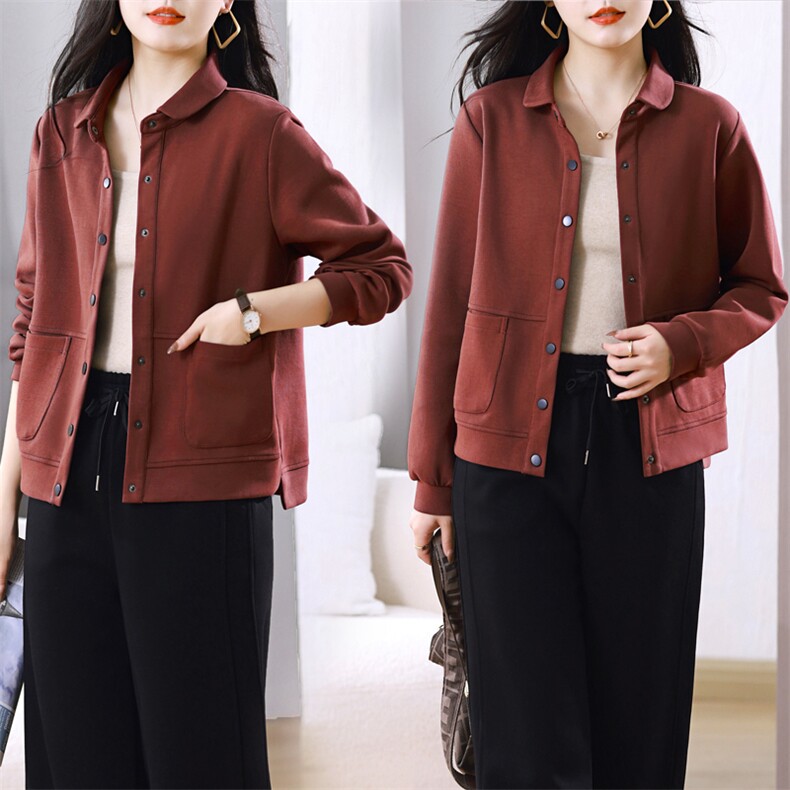 2025春秋休闲简约棒球服短外套新款百搭上衣外套女春，女装短外套，璐依舞