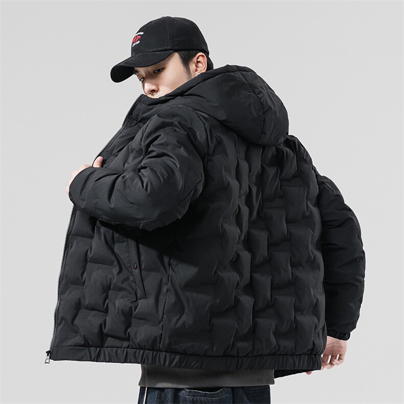 2020冬季新款日系大码加厚休闲保暖棉衣连帽外套男M733-P85,男装棉衣,电商A001
