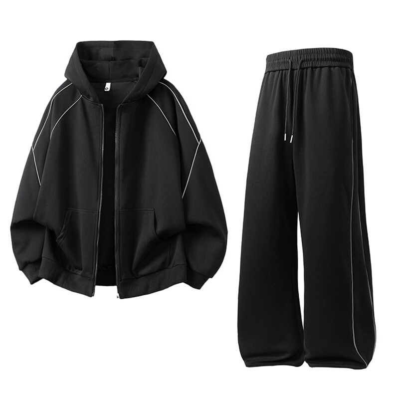 2026春季新款运动休闲开衫卫衣套装TZ9523特P90上衣裤子可单卖，男装休闲套装，电商A309