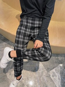 【现货】格子加绒哈伦裤,其它,淳·清衣社