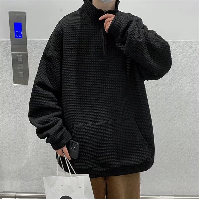 男春季新款卫衣华夫格卫衣Y009P36图片