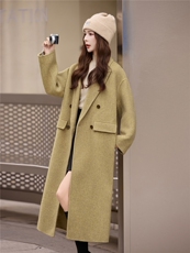 2025年冬季新款双面毛呢大衣长款，女装双面呢大衣，艾尚靓装