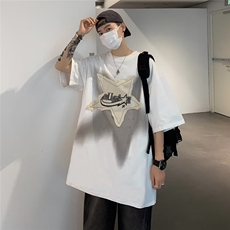 圆领日常潮潮流短袖宽松型文艺时尚潮牌新款ins时尚TX123-P32，男装T恤，星座1109-3