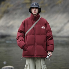 港风23新款冬季时尚百搭情侣立领加厚棉服外套MY62061P85控118，男装棉衣，电商A268A