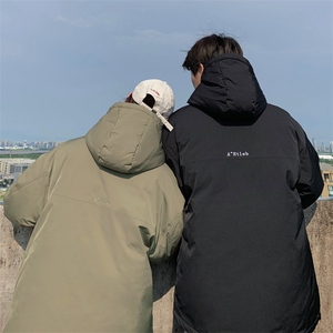 F561P115冬装棉衣外套原版抖音质量加厚工装连帽男女同款图片