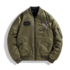 加绒加厚棉衣强力悍冬飞行棉服双面穿潮牌时尚加厚棉衣流行户外运，男装棉衣，星座210-5(原414-2)