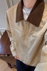 复古工装外套2025秋季男装短款翻领飞行员夹克XZ514-2-JK991-P98，男装夹克，星座514-2(原B239)