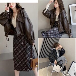 皮衣外套,女装皮衣,卡薇尔