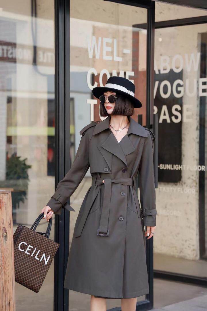 秋季新款风衣长款，女装风衣，YO\VLF雅洛菲