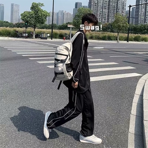 23年港风加绒运动套装男两件套ins休闲运动服TZ001-P75图片