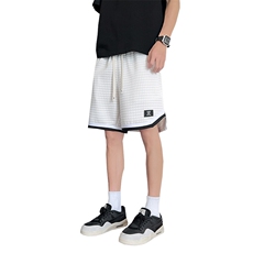 短裤男夏季美式复古拼接五分裤潮牌宽松大码XZ102B-1DK2606P30，男装牛仔裤，星座102B-1