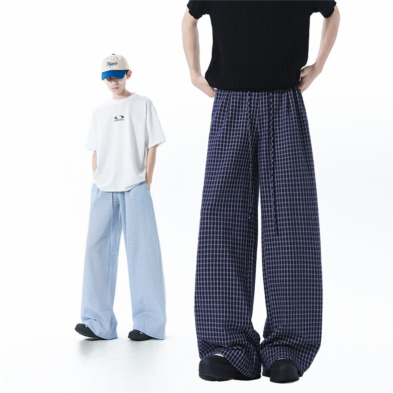 XZ707-KZ7063-P65-限价88格纹休闲裤,男装休闲裤,星座707