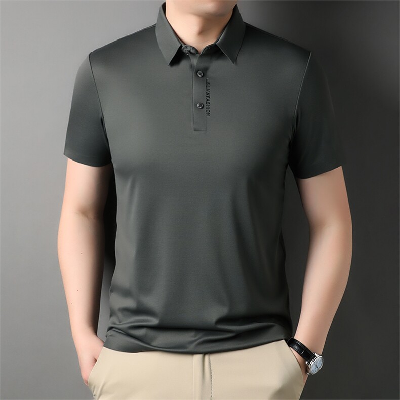 男士短袖T恤翻领夏季短袖Polo衫商务休闲男体恤衫LBP23263-P65图片