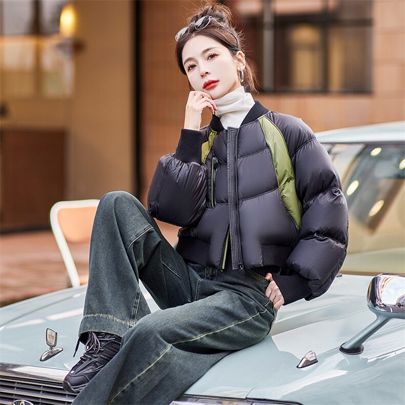 今年流行黑色棉服女2023新款冬季高级感超好看小个子短款棉衣外套,女装棉衣/棉服,曼娅璐