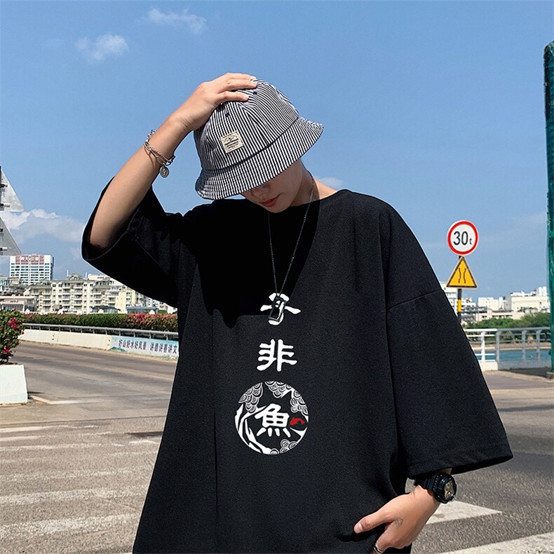 Q11070-P30春夏季七分袖t恤男大码五分袖男短袖中袖,男装T恤,电商A040