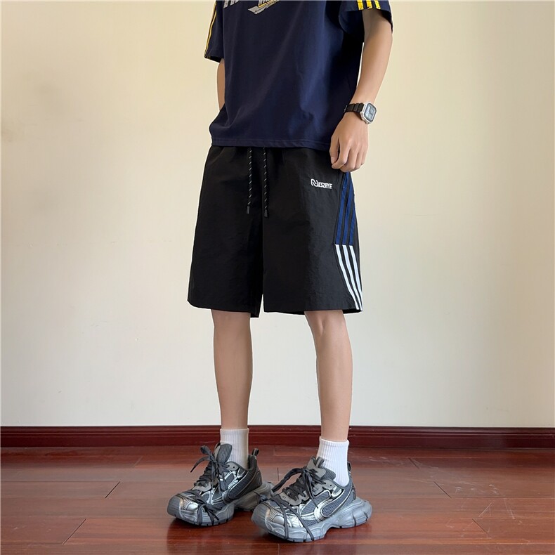 夏季美式高街hipho泡泡肌理速干运动五分短裤CK2517*P25控58,男装牛仔裤,星座227-1