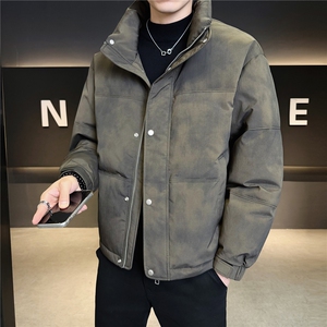标90 男休闲立领羽绒服 图案面包服外套上衣 A329-YR2553-P255图片