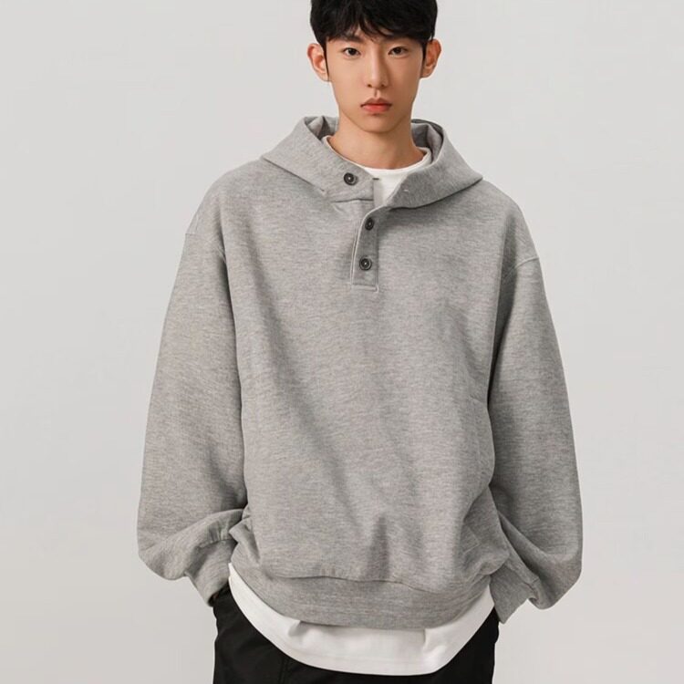 韩系加绒卫衣男连帽秋季新款ins潮流新款纯色帽衫宽松学生上衣,男装卫衣,星座1210-1