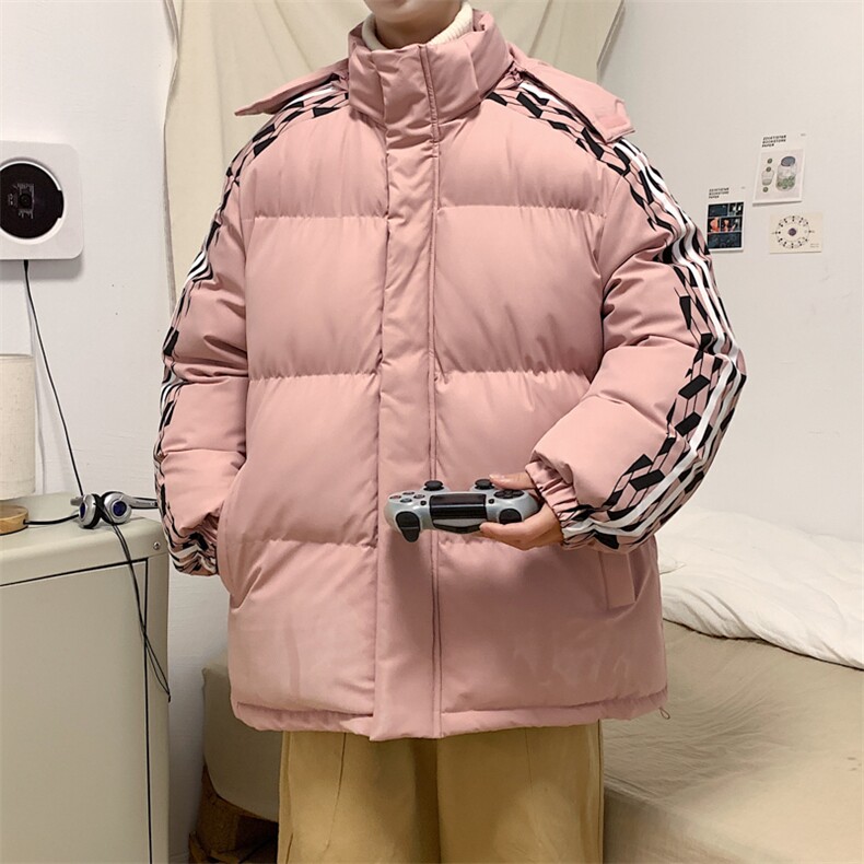 港风2025新品冬季宽松情侣装男装棉衣棉服冬装加厚外套D001-P105,男装棉衣,星座717