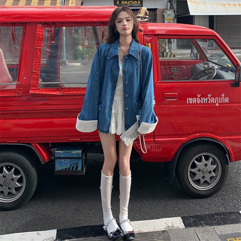 大货已出2025牛仔春款外套2C216-W2025-P150-K218,女装短外套,2C216