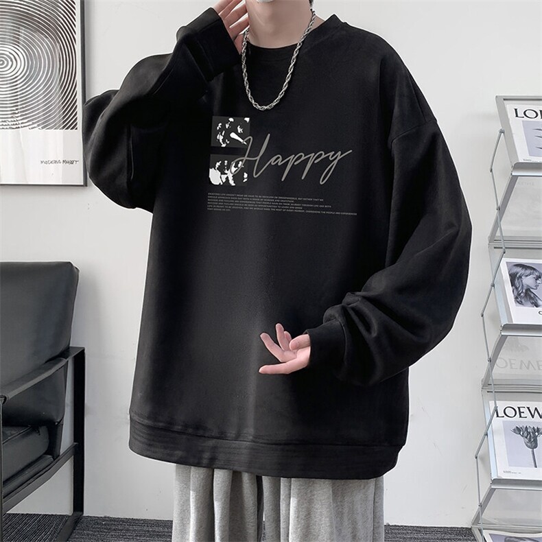 麂皮绒卫衣男大码重磅长袖t恤男JW81431-P35,男装T恤,电商A040