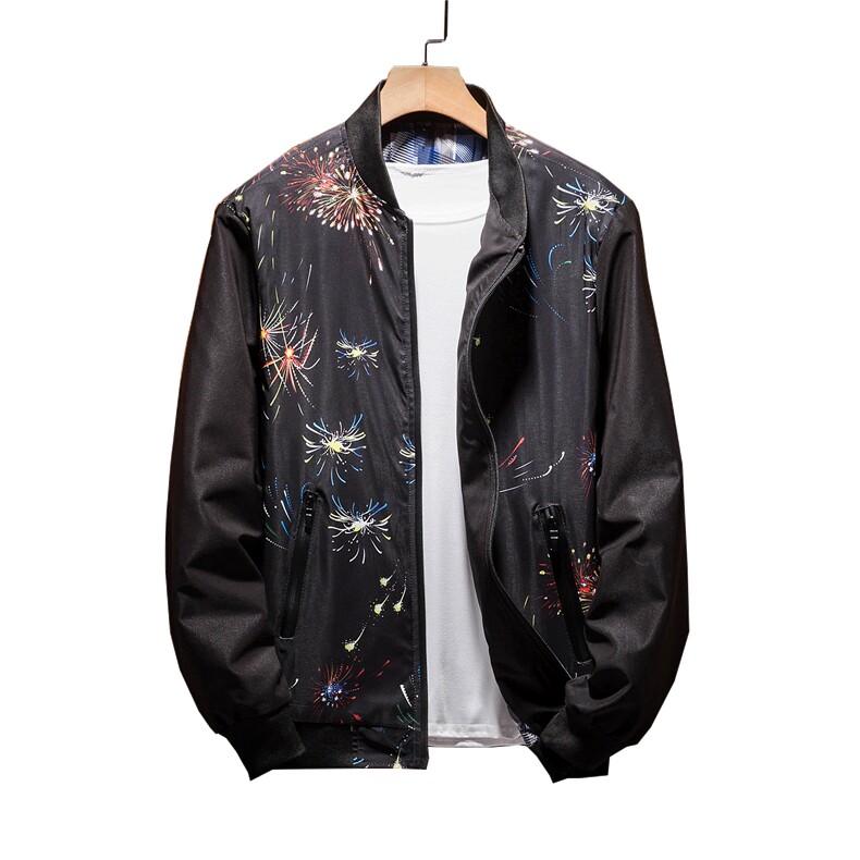 春装新款男士夹克外套胖子宽松男上衣加肥加大码L-8XL803-5P70,男装夹克,星座802