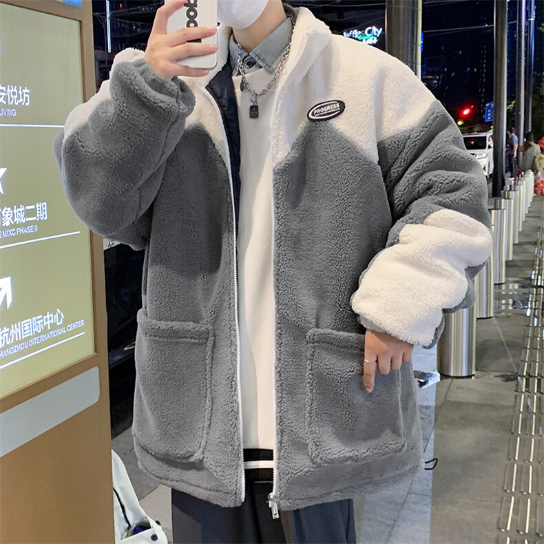 22冬季加绒加厚羊羔绒棉衣男装保暖棉服外套男MY103P105控价138,男装棉衣,电商A086
