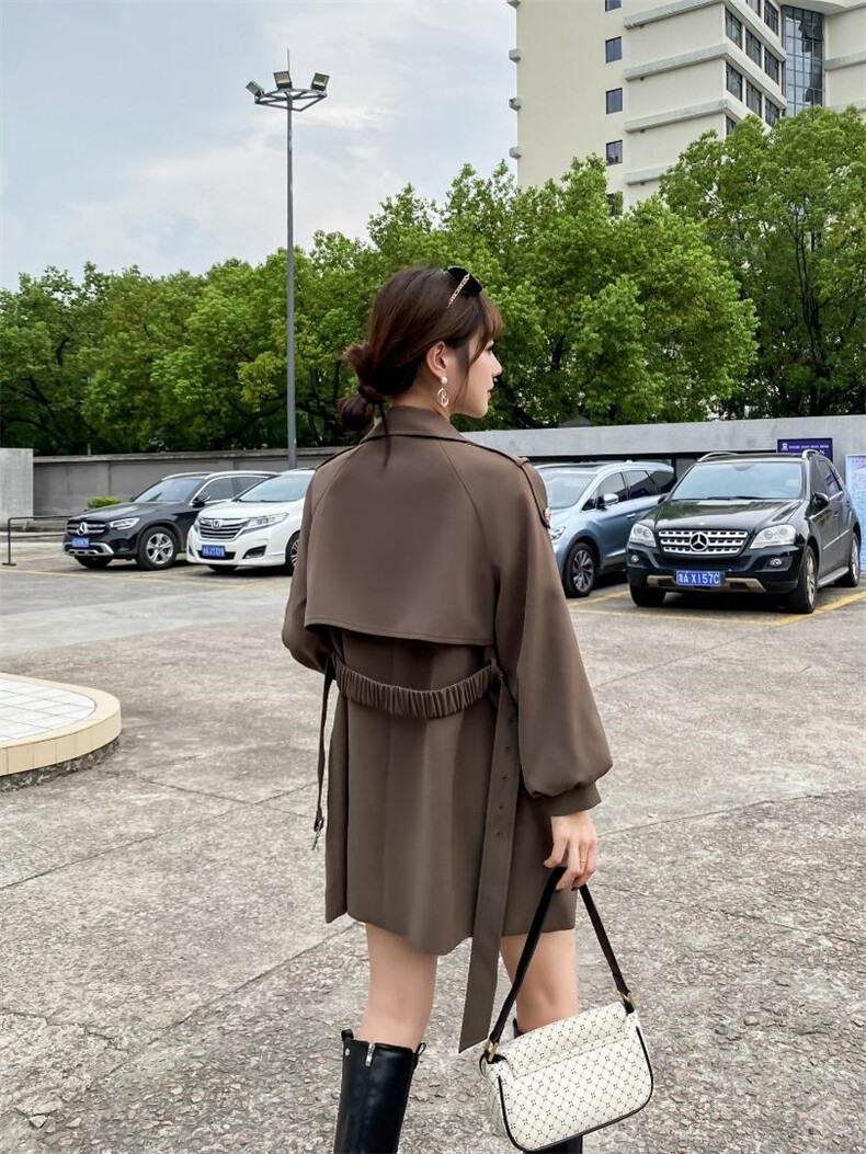 时尚风衣，女装风衣，湘怡服饰