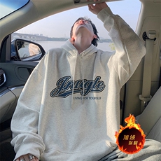抖音得物供货可提供视频秋冬重磅美式宽松连帽卫衣DL2100，男装卫衣，电商A486