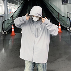轻透气男女宽松连帽防晒服可遮脸一体皮肤衣钓鱼服外套F1-p40，男装防晒衣，星座1008-2