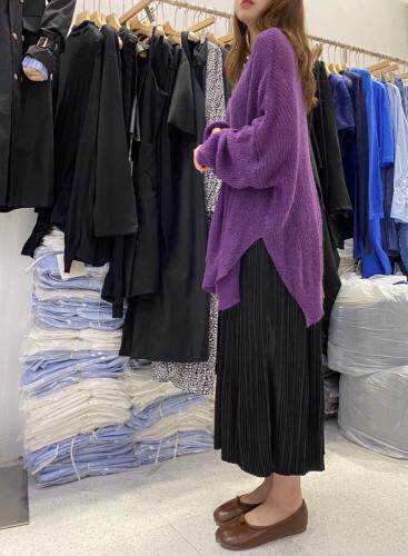 版型很大的胖瘦不挑人颜色很特别针织上衣，其它，SMOOTH