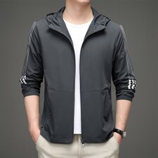 2023夏季新款宽松休闲透气上衣中年男士百搭潮流时尚薄款夹克外套，男装夹克，电商B212（原钱塘6029）