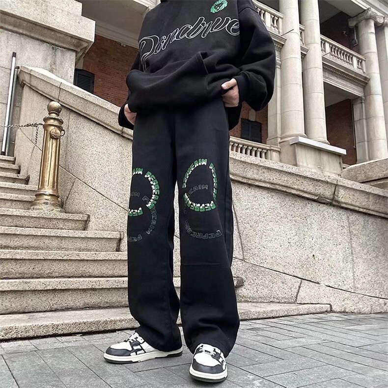 牛仔裤男夏季潮牌宽松大码休闲裤子高街设计感G083P38,男装牛仔裤,星座1116-2