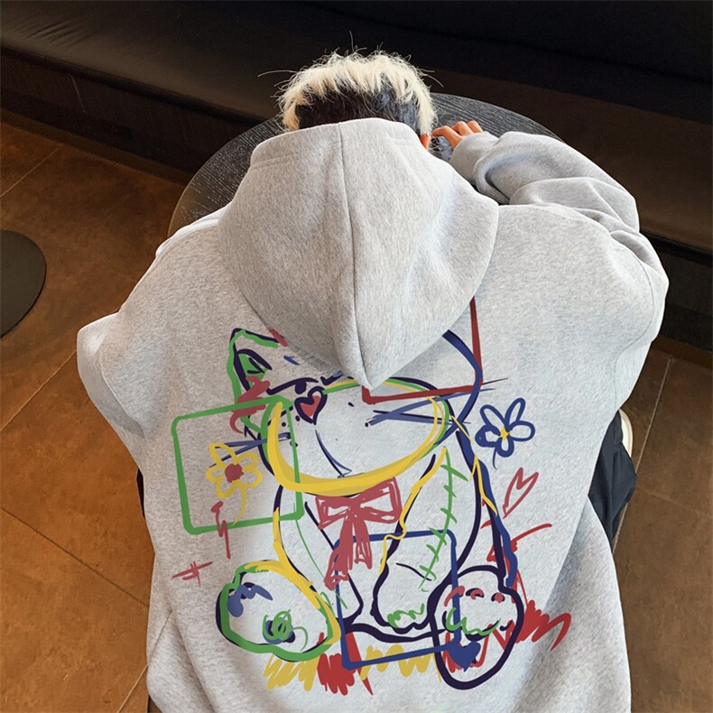 直播460克超厚潮牌重磅纯色连帽卫衣力推男XZ517A-2-WY8841-P68,男装卫衣,星座517A-2