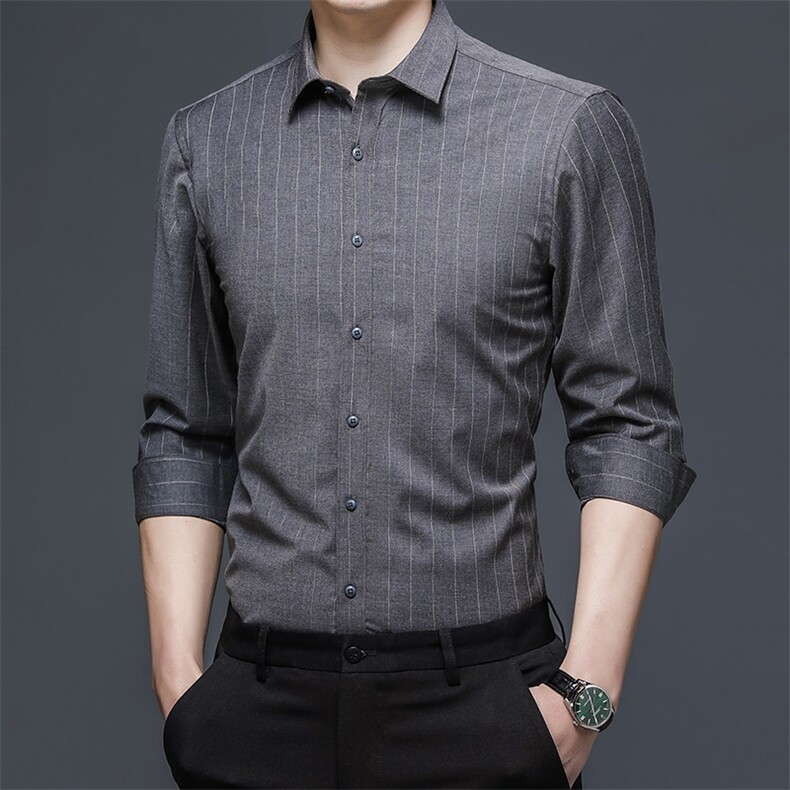 CG8028男式服装新款衬衫男长袖翻领休闲四季青年衬衣P55,男装衬衫,电商B360