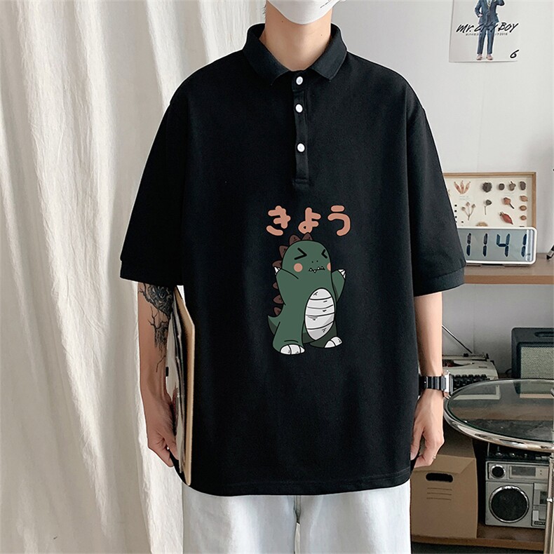 PL57037-P35翻领短袖polo衫男大码胖子半袖t恤男有领保罗衫模特,男装Polo衫,电商A040