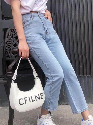 牛仔烟管裤，女装，时尚姐妹